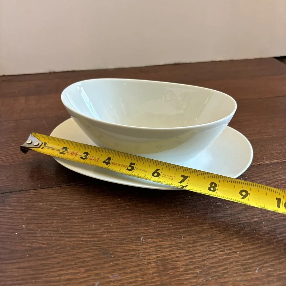 Sango Majestique Gravy/ Sauce Boat With Underplate Made In Japan‎ White